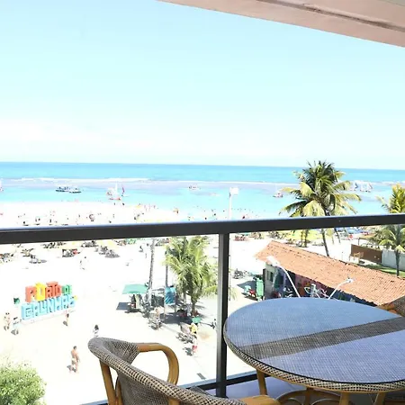 Flat à Beira Mar Com Varanda e Piscinas Naturais 308-2